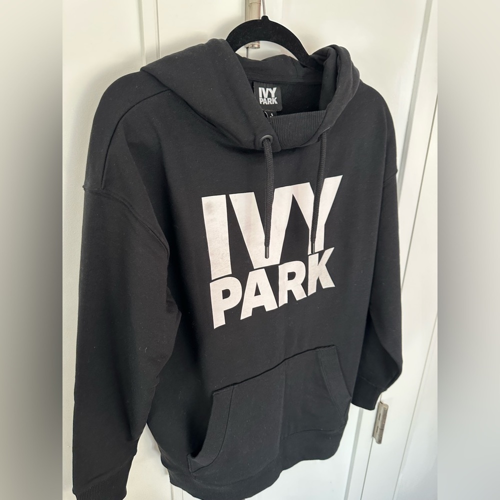 SOLD! IVY PARK Black hoodie Essential Logo Cotton New Without Tag Size S - Picture 14 of 15